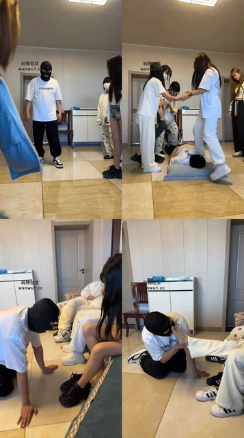 【精神小妹】4学生S-暴力踢踹/轮流舔脏鞋臭脚