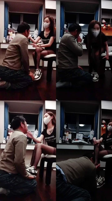 【莫妮卡】休闲鞋黑丝-连环抽耳光/碾压踩狗头【双视角版】