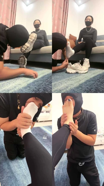 【婉婷殿下】舔脏运动鞋/抽耳光/强制闻鞋闻白袜/骑马踩踏