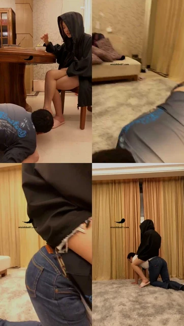 【欣欣】足喂食贱狗