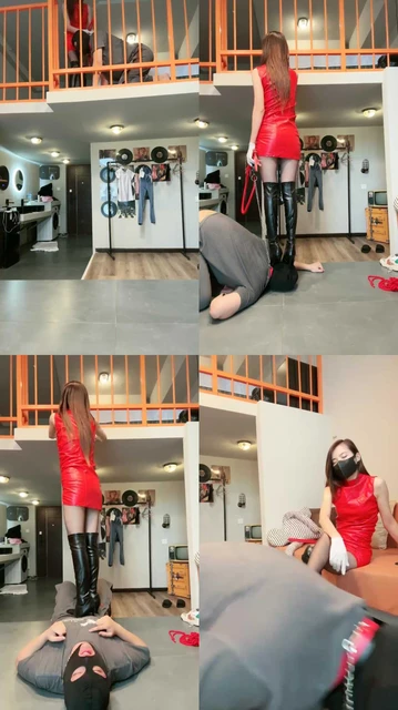 【多多】高跟长靴黑丝诱惑/碾压狗爪/骑马