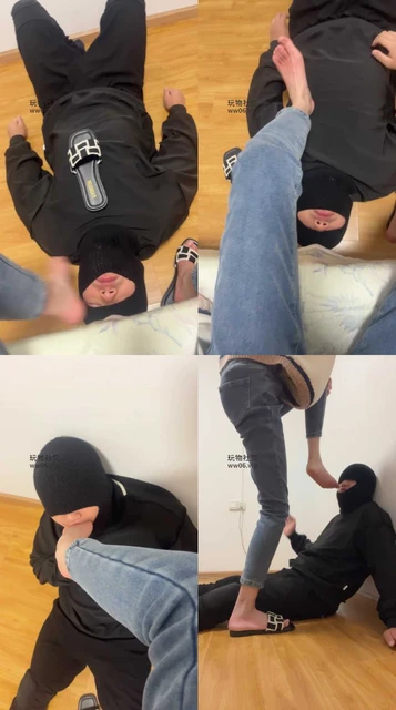 【可雅】用原味玉足玩虐狗弟弟【上】