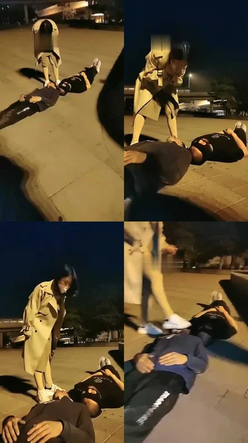 【雪儿】姐妹夜跑后原味棉袜户外调【完整版】