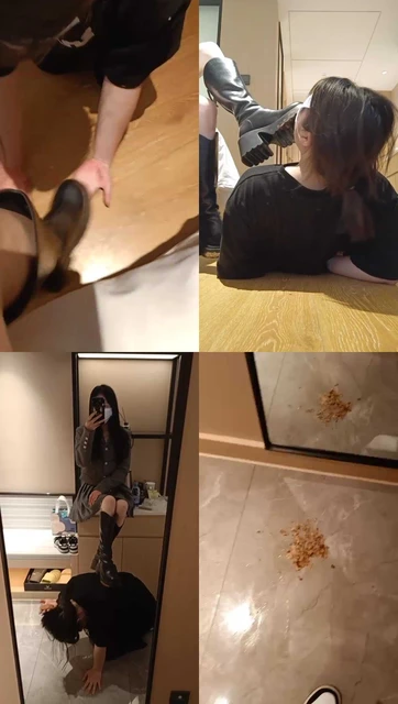 【小哈宝】脏泥靴底碾手强迫女慕舔/踩喂食