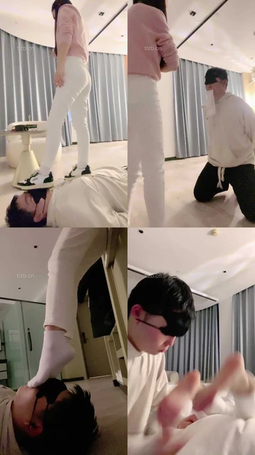 【川野尤娜】运动鞋全体重踩踏/叼白袜提档/耳光