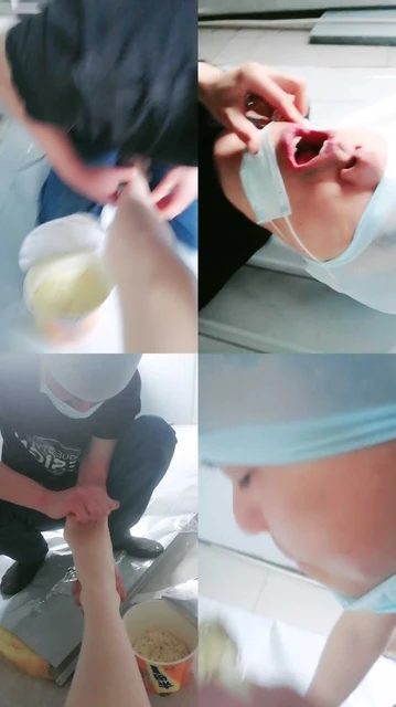 【妩媚娘】户外强制黄金圣水口水泡面