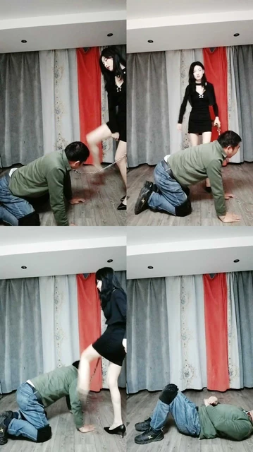 【疼痛挨打狗】暴头，踢打，跺