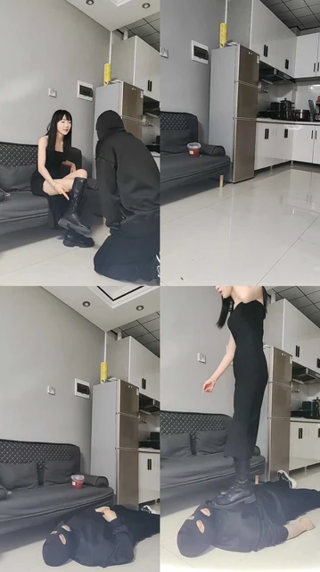 【吴迪】强制舔脏靴底/喂口水/裸足深喉/踩踏