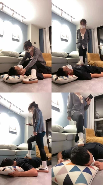 【小乔】JK萝莉主白袜裸足玩贱奴【下】