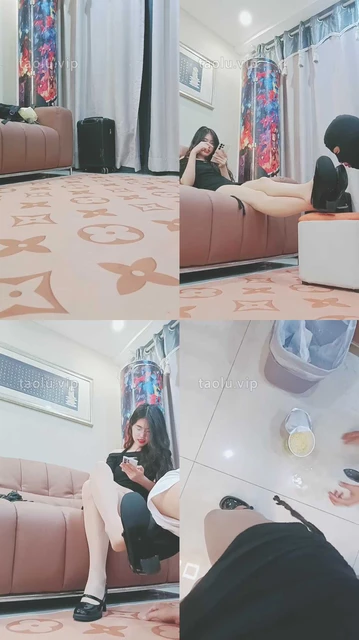 【嘉妮】长靴狗舌清理/转胯/闻舔肉丝脚/圣水泡面