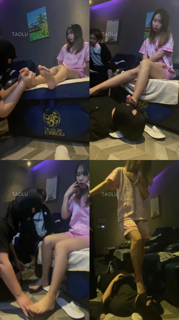 【关关】足浴店素人朋友面前调教