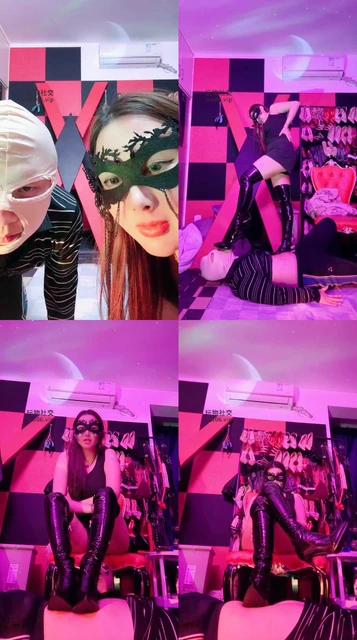 【予涵】高跟长靴全体重踩踏