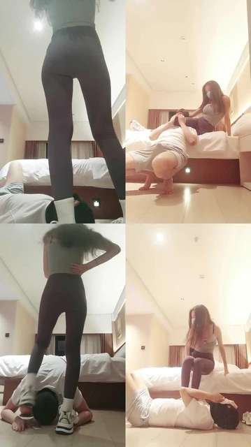 【御妍】瑜伽裤白棉袜重度腿绞