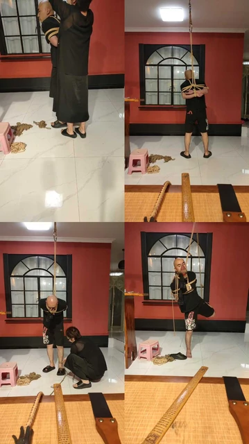 【圈养基地】吊绑丝袜塞嘴强制闻鞋