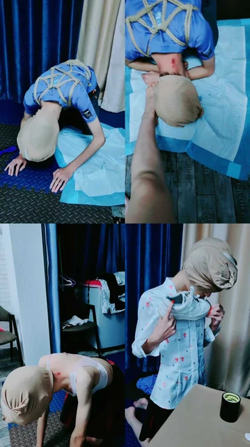 【小月】裸足踩踏喂食/恋足狂舔/清理运动鞋