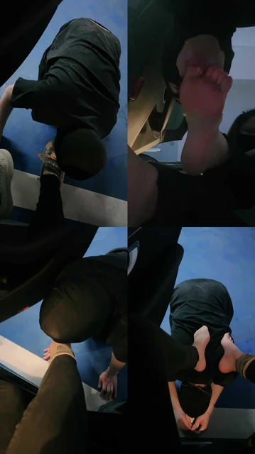 【琪琪大人】户外车库让狗跪舔裸足