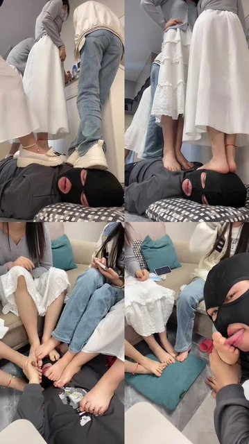 【精神小妹】4S素人学生-脏鞋白袜裸足全体重踩