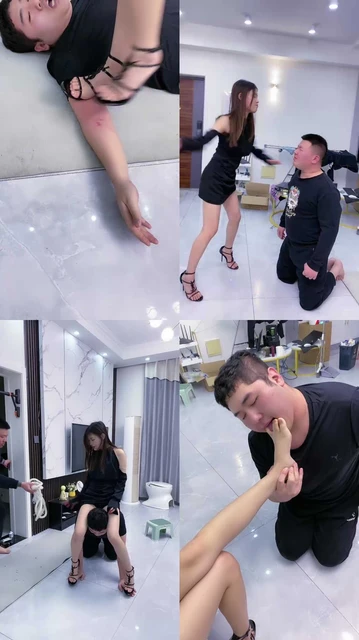 【麋鹿银儿】超重刑-高跟碾压手/掐肉/强迫喝圣水/腿绞窒息/骑马