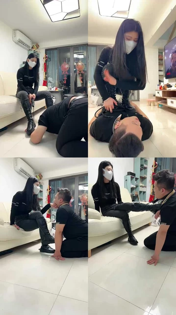 【凌苏晴S】玩贱狗各种打踢