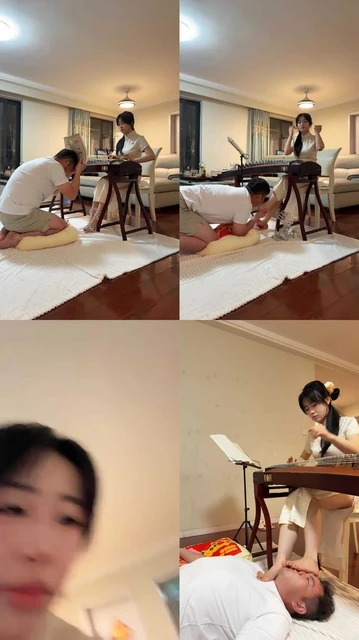 【琴月S】人体座椅花式舔脚弹筝调狗