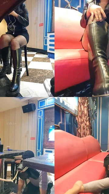 【蒙娜丽莎】KTV长靴网袜玩虐抖M老板