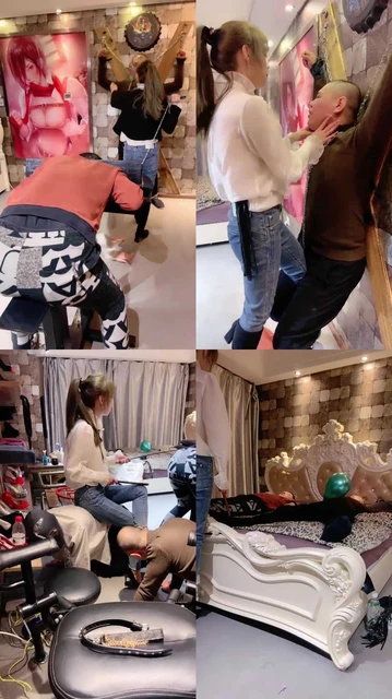 【梦涵大大】精彩!SM主题刑房混虐三狗