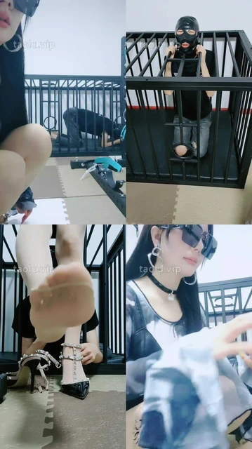【媚娘】狗笼圈养绿帽狗/高跟踩虐舔