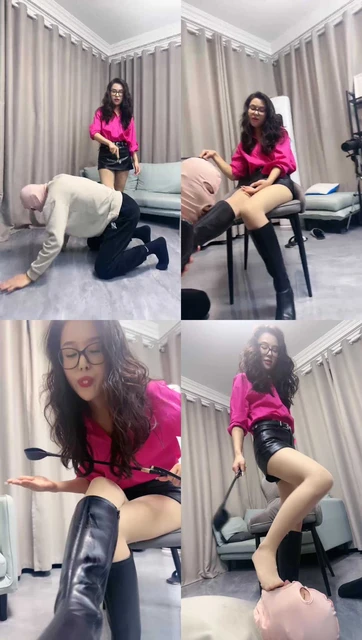 【吴恩】转胯重度鞭打/长靴提档踩踏/人体擦鞋器