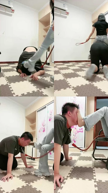 【海绵大大】运动鞋全体重跳踩/踢裆骑马