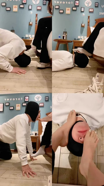 【P崽】高帮帆布鞋+白袜辱/袜子塞嘴/踩踏