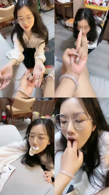 【橙宝】开发闺蜜做狗-套狗链/引导舔脚舔鞋/口含棉袜