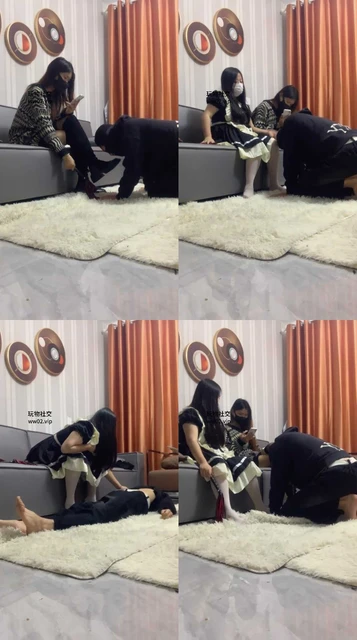 【沐沐大大】双S-轮流舔鞋鞭打/踩踏骑脖【双视角版】