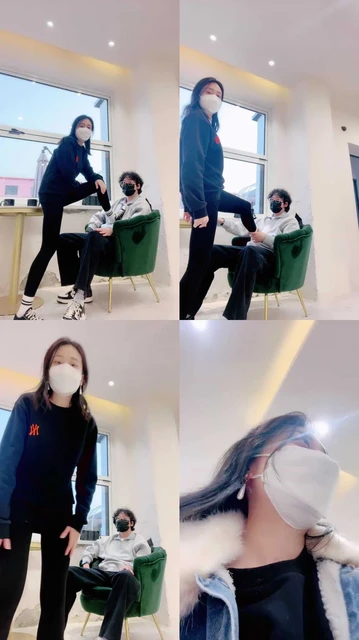 【大连小妮】奶茶店帆布鞋白袜踩帅哥