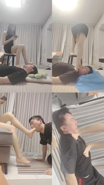 【丫丫】全体重踩踏/裸足踩狗脸/深喉