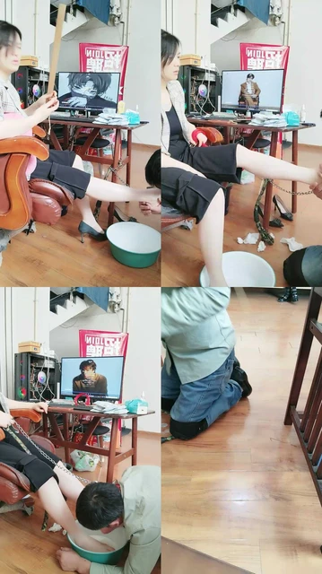 【疼痛挨打狗】给高白领女主洗脚（一）