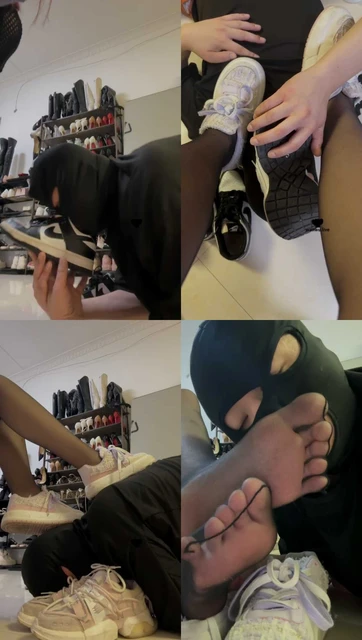 【雯雯】超脏小白鞋黑丝-人体除臭器