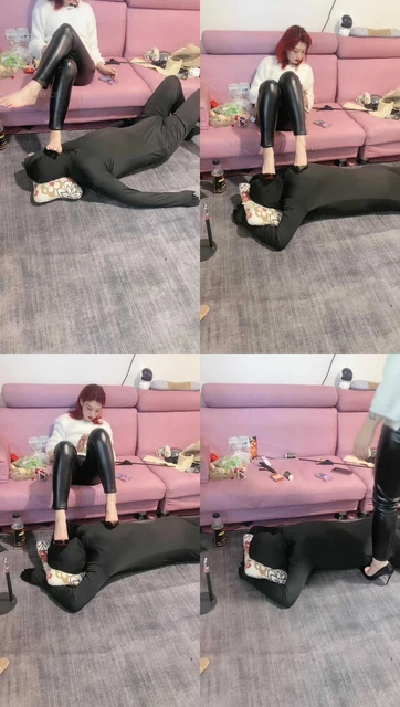 【冰诺】高跟裸足全体重踩踏地毯狗