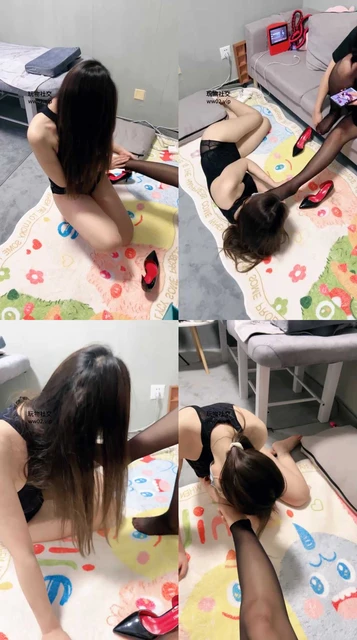 【林夕】母畜-跪舔黑丝美腿玉足