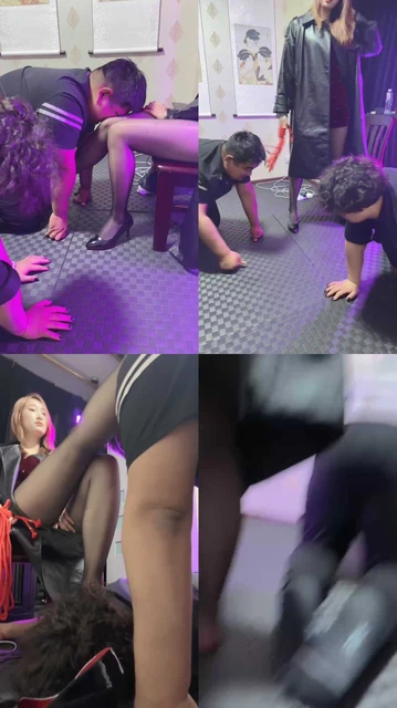 【尤野】黑丝美腿女神-玩虐父子奴【上】