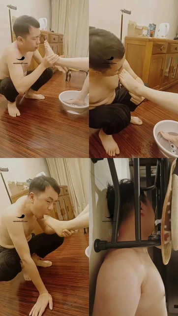 【囡囡】贱狗伺候主人洗脚，赏赐