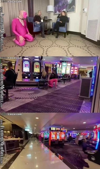 【欧美女王】AMG半小时公共场合公开调教大片!Platinum女神带闺蜜游戏厅虐玩贱狗