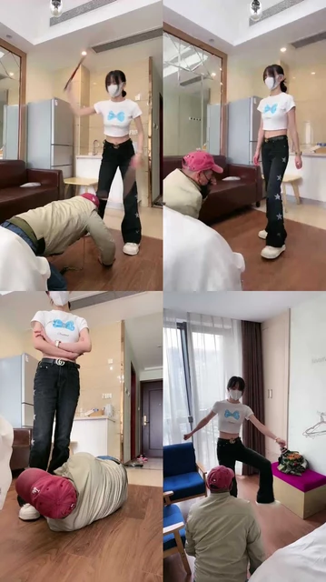 【暴力美学】运动女神暴揍/踢踹/耳光/鞭打