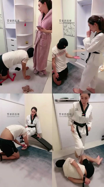 【微希】跆拳道系列-小偷偷丝袜被抓住