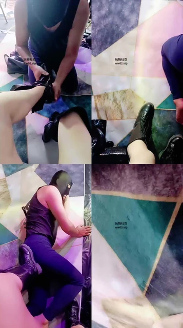 【美柠】长靴踩虐/骑马镜前羞辱