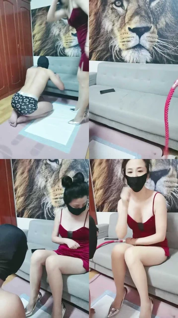 【嘉馨】抽耳光揪耳朵/鞭打高跟踩