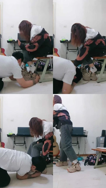 【素颜清】开发女同事给我舔鞋袜