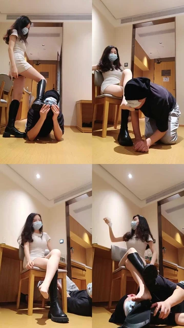 【御妍】长靴踩踏/提档/舔脏鞋/肉丝脚闻舔【双视角版】