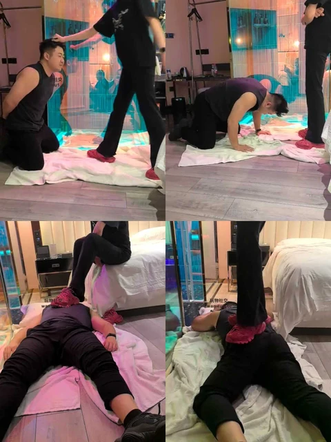 【皮皮】连环重度踢裆/抽耳光/全体重踩踏【双视角版】