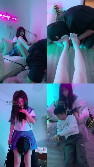 【甜甜】腿绞除鞋味/暴力踢裆/窒息坐脸/口塞臭袜