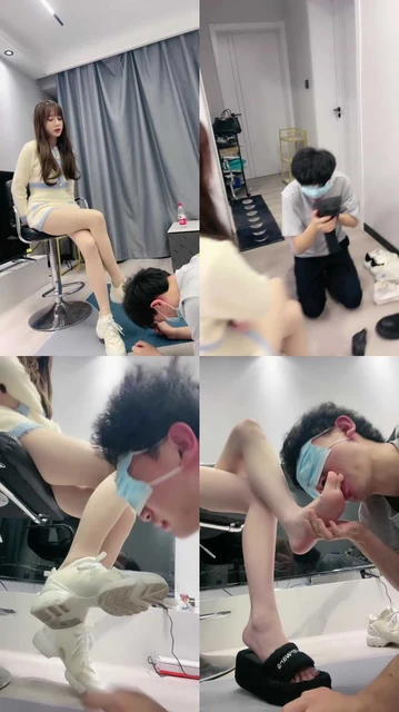 【樱桃大大】卑微男友舔脏鞋